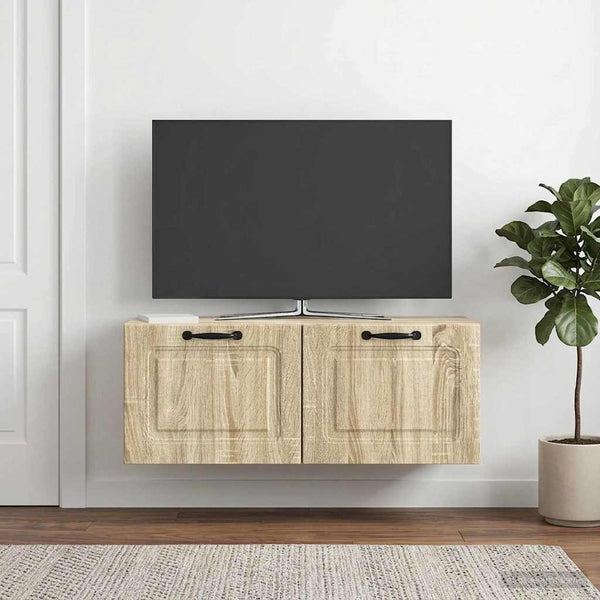 Seinälle asennettava TV-kaappi Sonoma-tammi 78,5 x 31 x 30 cm
