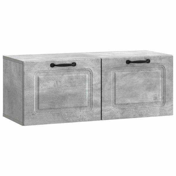 Seinälle asennettava TV-kaappi Betoninharmaa 78,5 x 31 x 30 cm