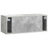 Seinälle asennettava TV-kaappi Betoninharmaa 78,5 x 31 x 30 cm