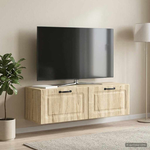 Seinälle asennettava TV-kaappi Sonoma-tammi 98 x 31 x 30 cm