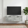 Seinälle asennettava TV-kaappi Betoninharmaa 98 x 31 x 30 cm