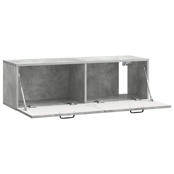 Seinälle asennettava TV-kaappi Betoninharmaa 98 x 31 x 30 cm