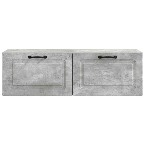 Seinälle asennettava TV-kaappi Betoninharmaa 98 x 31 x 30 cm