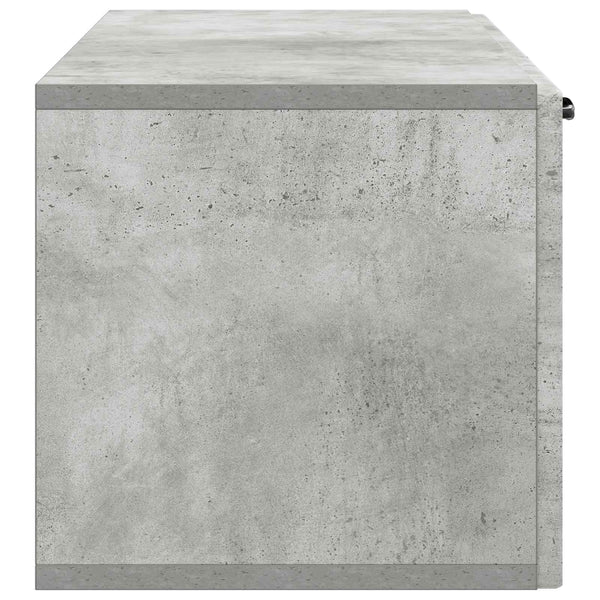 Seinälle asennettava TV-kaappi Betoninharmaa 98 x 31 x 30 cm