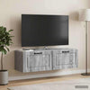 Seinälle asennettava TV-kaappi Harmaa sonoma 98 x 31 x 30 cm