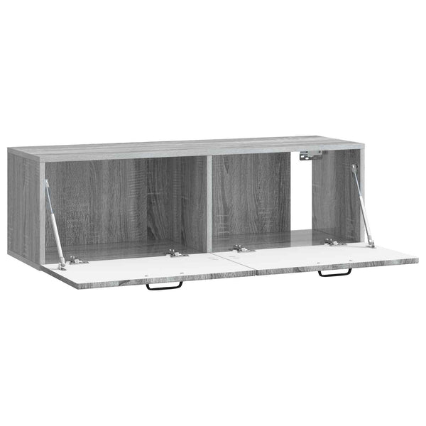 Seinälle asennettava TV-kaappi Harmaa sonoma 98 x 31 x 30 cm
