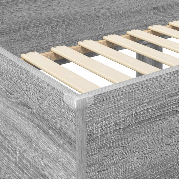 Kerrossänky Lapset Harmaa Sonoma 100 x 200 cm Tekninen puu