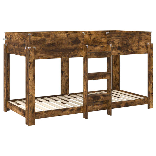 Kerrossänky Lapset Savupähkinä 90 x 200 cm Tekninen puu