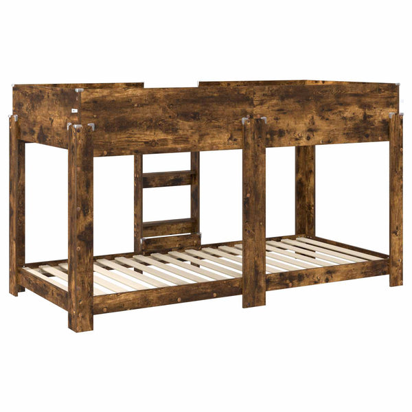 Kerrossänky Lapset Savupähkinä 80 x 200 cm Tekninen puu