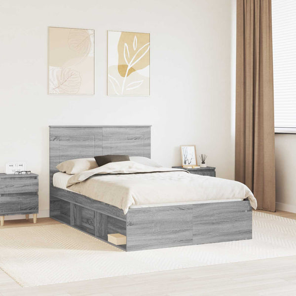 Sängyn runko Harmaa Sonoma 4FT6 Double Massiivinen mänty