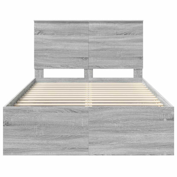 Sängyn runko Harmaa Sonoma 4FT6 Double Massiivinen mänty