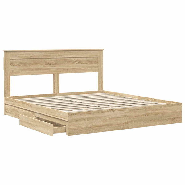 Säilytyssänky Sonoman tammi 6FT Super King Size Tekninen puu
