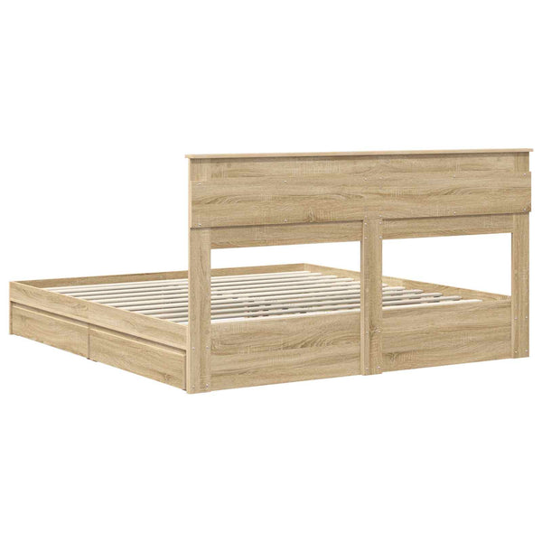 Säilytyssänky Sonoman tammi 6FT Super King Size Tekninen puu