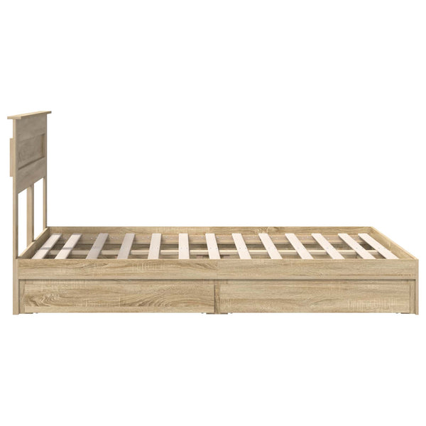 Säilytyssänky päätyllä Sonoman tammi 5FT King Size Tekninen puu