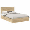Säilytyssänky päätyllä Sonoman tammi 140 x 200 cm Tekninen puu