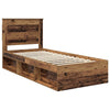 Sängyn runko päätyllä Vanha puu 3FT Single Massiivinen mänty