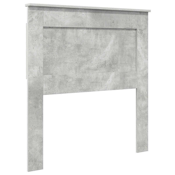 Sängyn runko päätyllä Betoni Harmaa 90 x 200 cm Tekninen puu