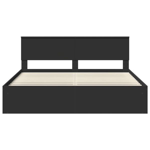 Sängyn runko Musta 6FT Super King Size Massiivinen mänty