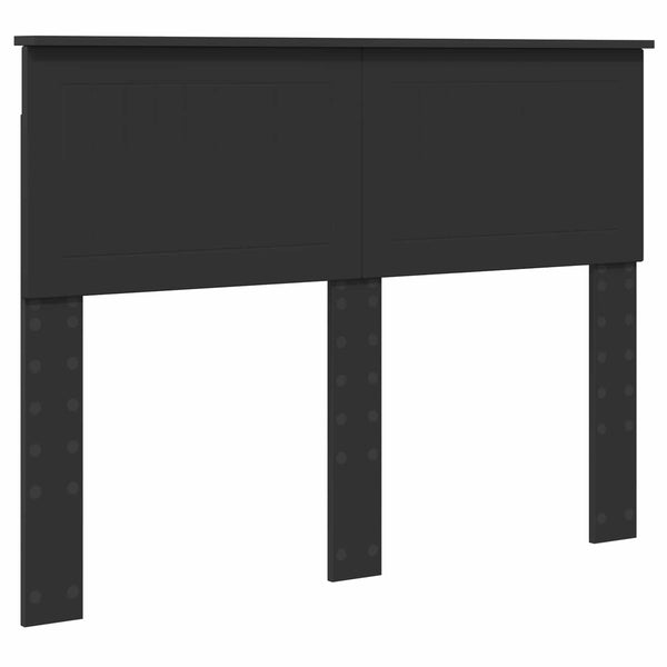 Sängyn runko päätyllä Musta 4FT Small Double Massiivinen mänty