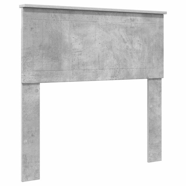 Sängyn runko päätyllä Betoninharmaa 90 x 200 cm Tekninen puu