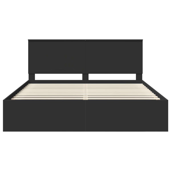 Sängyn runko Musta 6FT Super King Size Massiivinen mänty