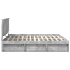 Sängyn runko Betoninharmaa 6FT Super King Size