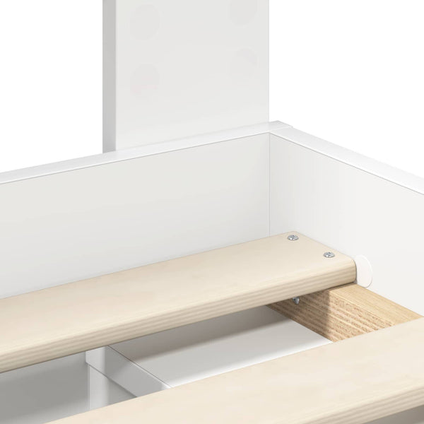 Sängyn runko Valkoinen 4FT Small Double Massiivinen mänty