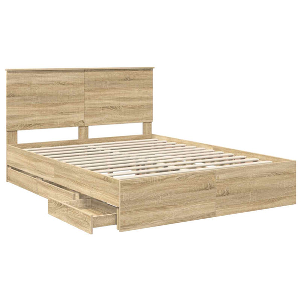 Sängyn runko Sonoman tammi 5FT King Size Insinööripuuta