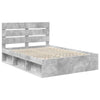 Sängyn runko Betonin harmaa 5FT King Size Massiivinen mänty