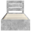 Sängyn runko Betonin harmaa 2FT6 Small Single Massiivinen mänty