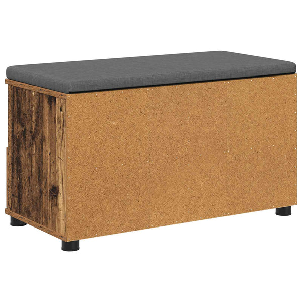 Halli penkki Vanha puu 80 x 38 x 46 cm Insinööripuu ja kangas