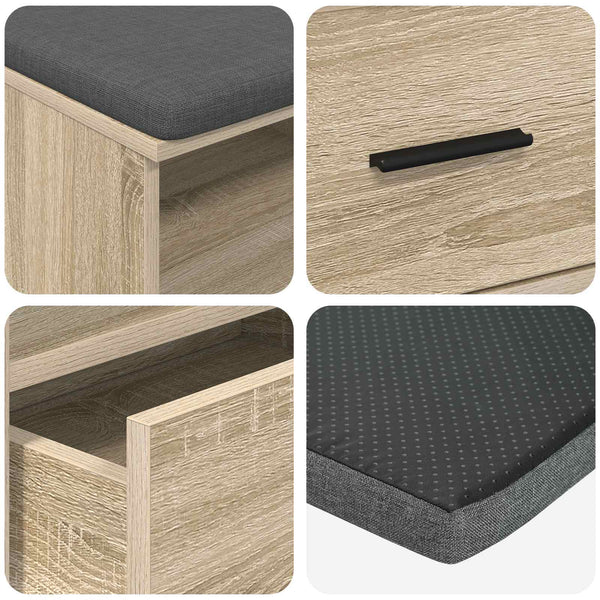 Halli penkki Sonoman tammi 100 x 38 x 46 cm