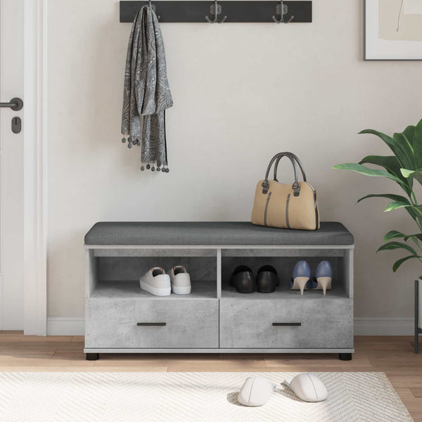 Halli penkki Betoni Harmaa 100 x 38 x 46 cm