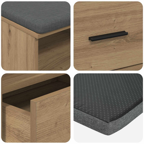 Halli penkki Artisan Tammi 100 x 38 x 46 cm