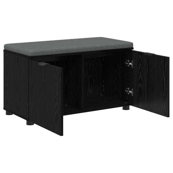 Halli penkki Musta Tammi 80 x 38 x 46 cm Insinööripuu ja kangas