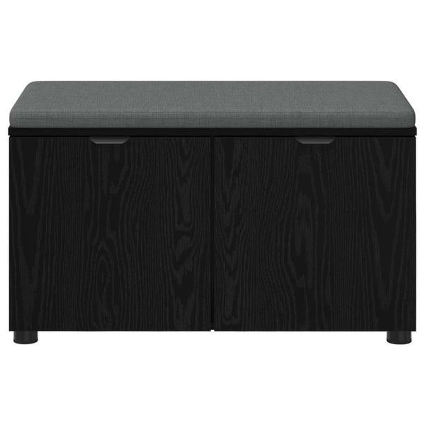 Halli penkki Musta Tammi 80 x 38 x 46 cm Insinööripuu ja kangas