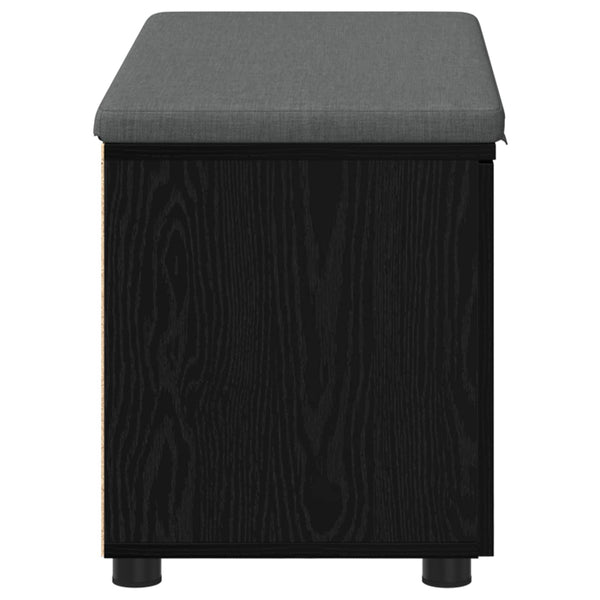 Halli penkki Musta Tammi 80 x 38 x 46 cm Insinööripuu ja kangas