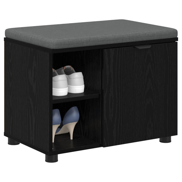 Halli penkki Musta Tammi 60 x 38 x 46 cm Insinööripuu ja kangas