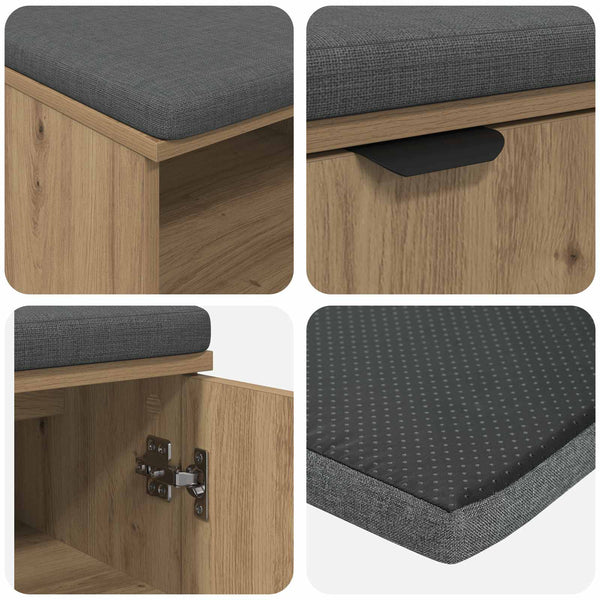 Halli penkki Artisan Tammi 80 x 38 x 46 cm