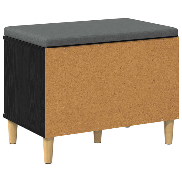 Halli penkki Musta Tammi 60 x 38 x 46 cm Insinööripuu ja kangas
