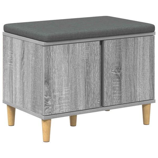 Halli penkki tyynyllä ovella Harmaa Sonoma 60 x 38 x 46 cm
