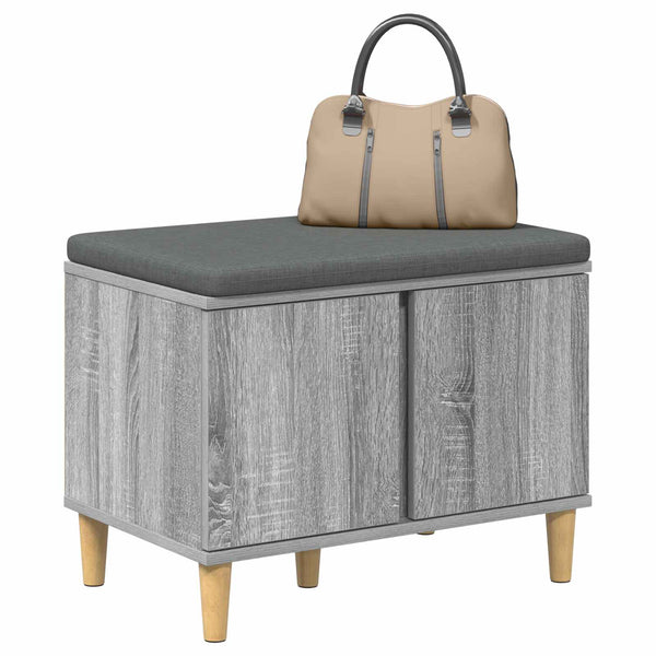 Halli penkki tyynyllä ovella Harmaa Sonoma 60 x 38 x 46 cm