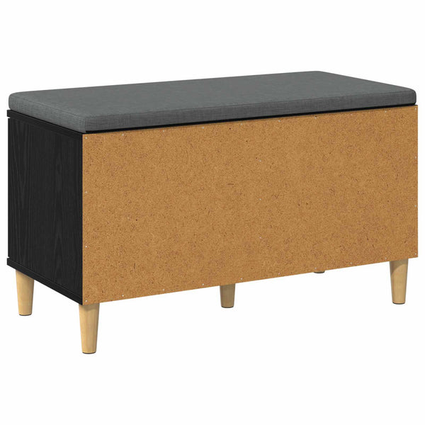 Halli penkki Musta Tammi 80 x 38 x 46 cm Insinööripuu ja kangas