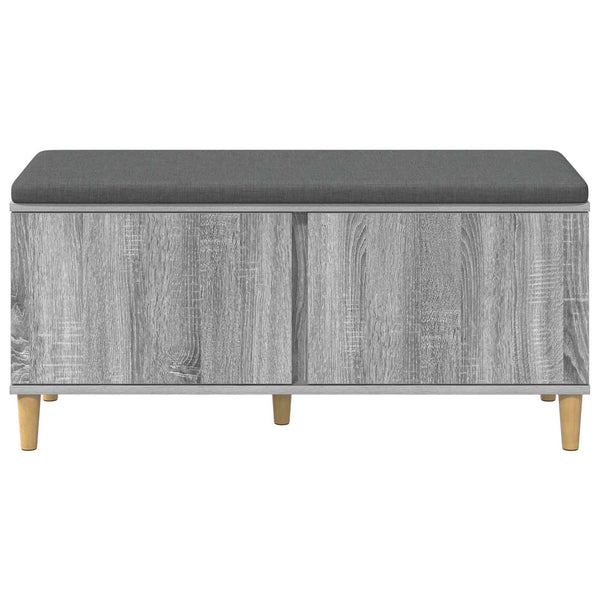 Halli penkki tyynyllä ovella Harmaa Sonoma 100 x 38 x 46 cm