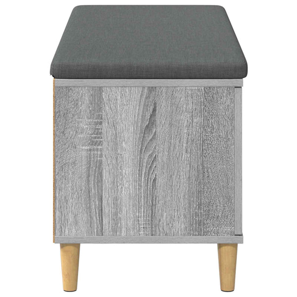 Halli penkki tyynyllä ovella Harmaa Sonoma 100 x 38 x 46 cm