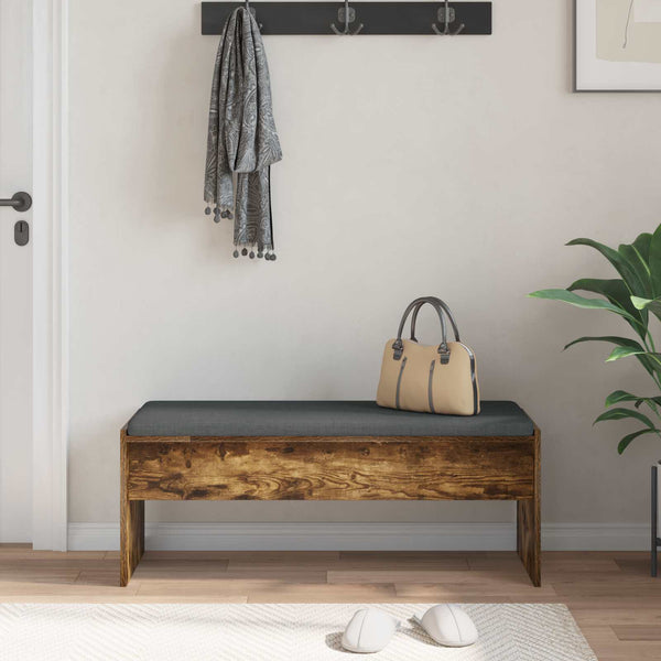 Halli penkki tyynyllä Savupähkinä 103 x 38 x 40 cm