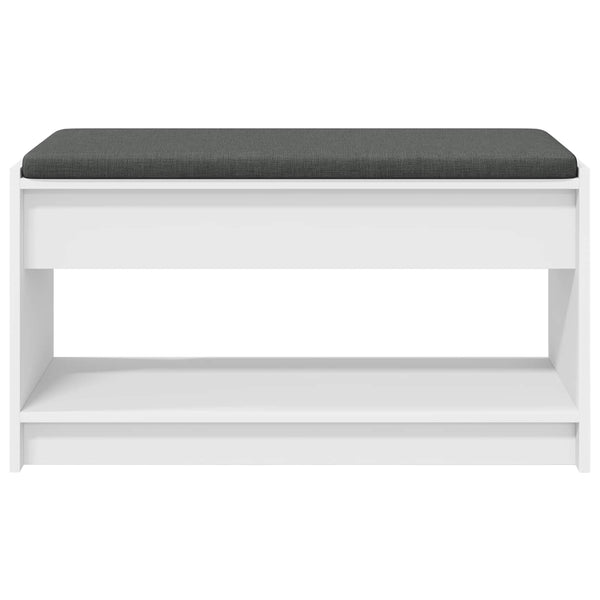 Halli penkki Valkoinen 83 x 38 x 45 cm Insinööripuu ja kangas