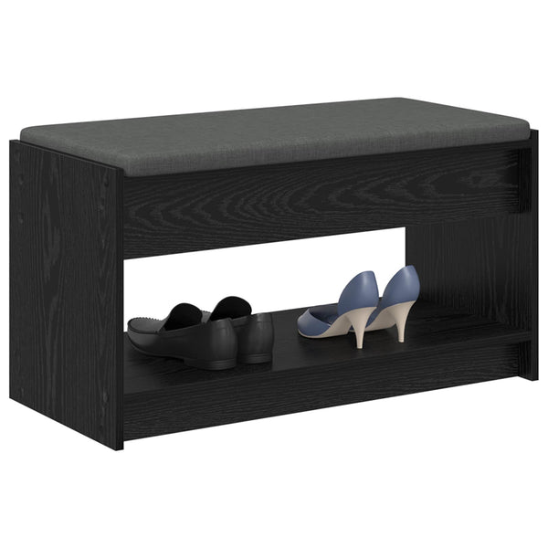 Halli penkki Musta Tammi 83 x 38 x 45 cm Insinööripuu ja kangas