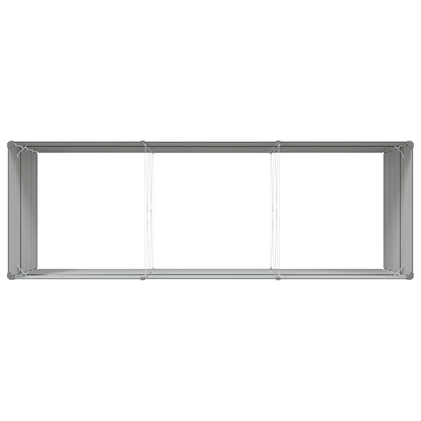 Kukkalaatikko Antrasiitti 290 x 100 x 75 cm Galvanoitu teräs