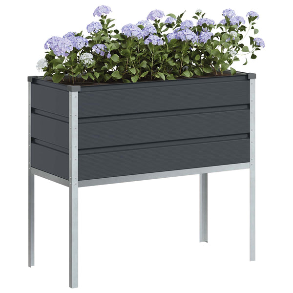 Kukkalaatikko Antrasiitti 100 x 45 x 90 cm Galvanoitu teräs